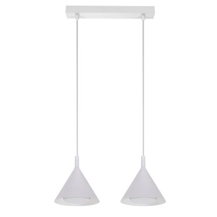 BRILAGI - LED Taklampa på kabel CONE DOUBLE 2xGX53/15W/230V vit