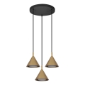 BRILAGI - LED Taklampa på kabel CONE TRIPLE ROUND 3xGX53/15W/230V guld