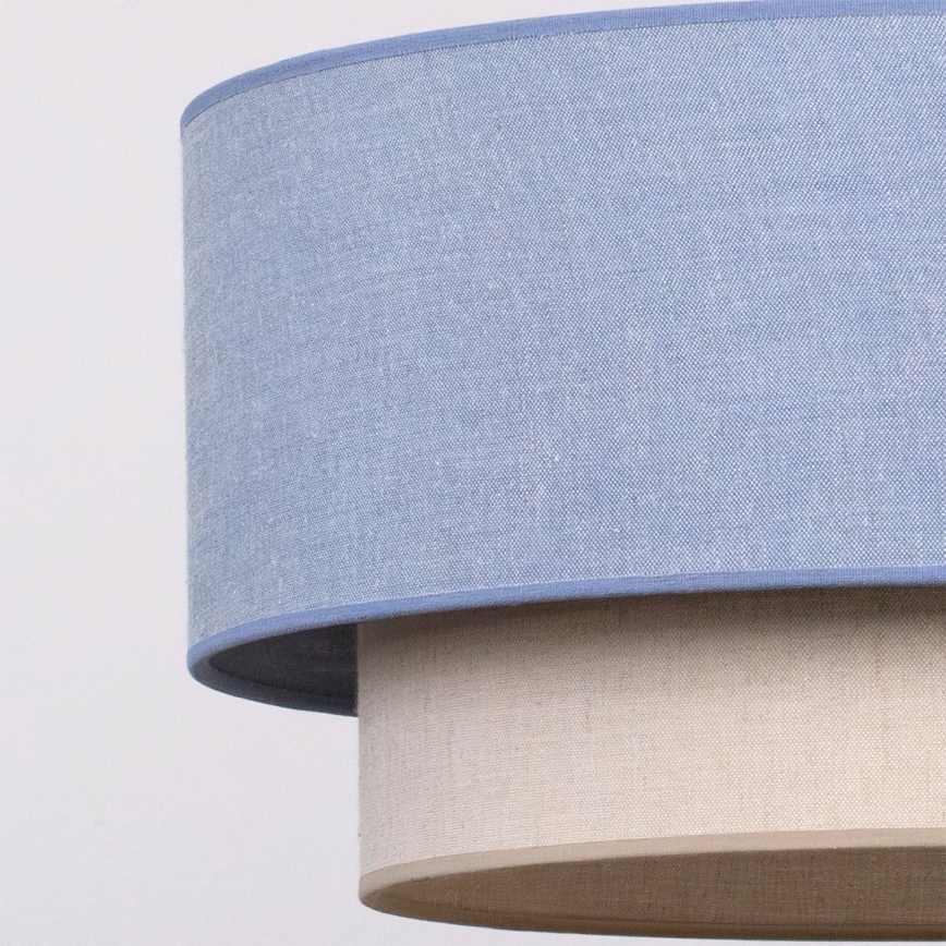 Brilagi - LED-taklampa på sladd BOHO ECO 1xE27/10W/230V Ø 40 cm blå/krämvit