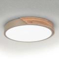 BRILAGI - LED-taklampa PILANA LED/24W/230V ek/beige Ø 30 cm