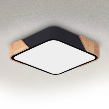 Brilagi - LED taklampa PILANA LED/24W/230V ek/svart 32x32 cm