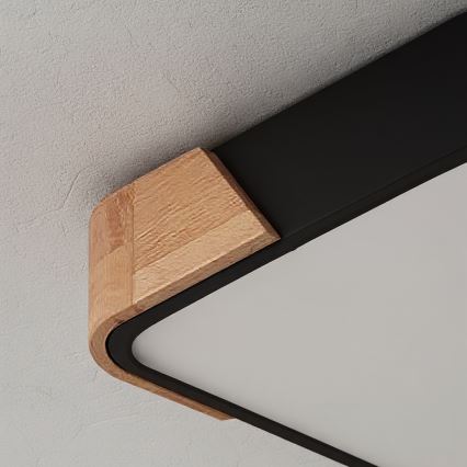 Brilagi - LED taklampa PILANA LED/24W/230V ek/svart 32x32 cm