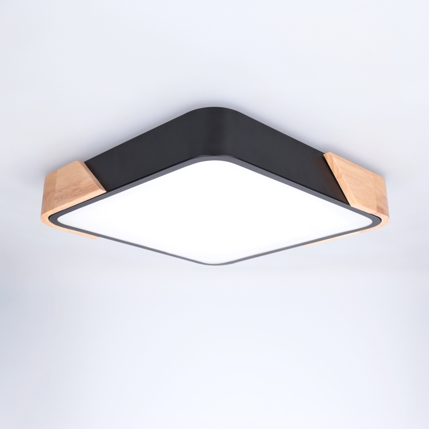 Brilagi - LED taklampa PILANA LED/24W/230V ek/svart 32x32 cm