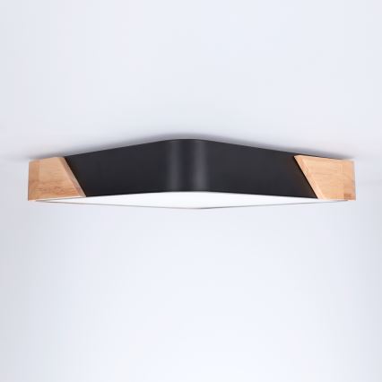 Brilagi - LED taklampa PILANA LED/24W/230V ek/svart 32x32 cm