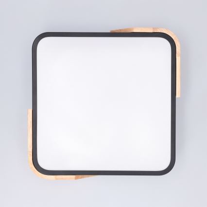 Brilagi - LED taklampa PILANA LED/24W/230V ek/svart 32x32 cm