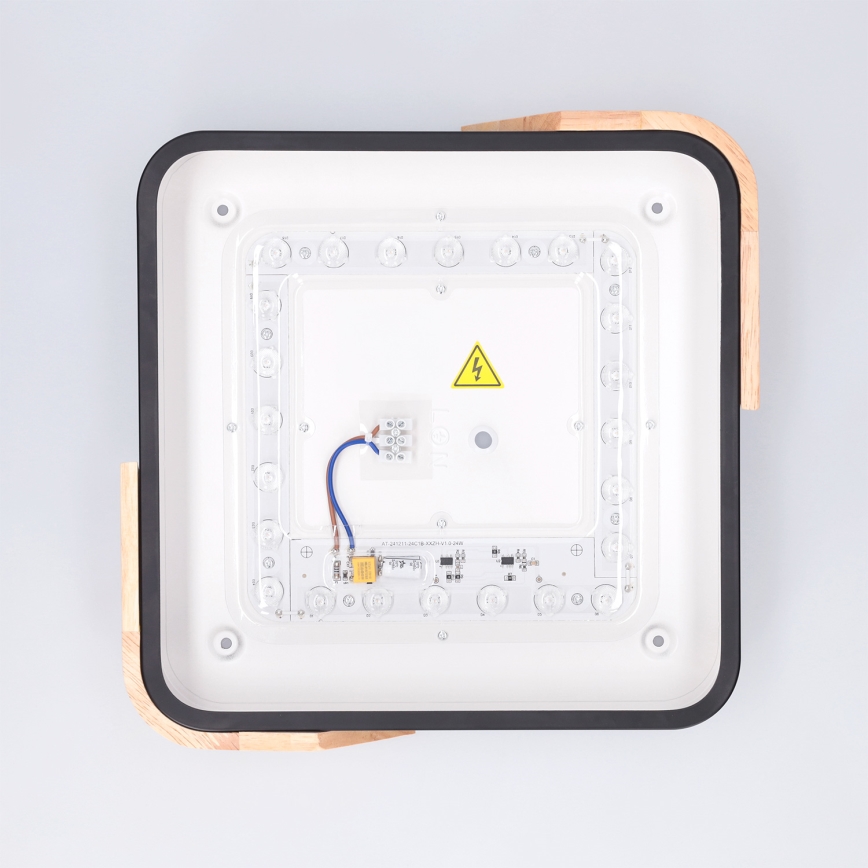 Brilagi - LED taklampa PILANA LED/24W/230V ek/svart 32x32 cm