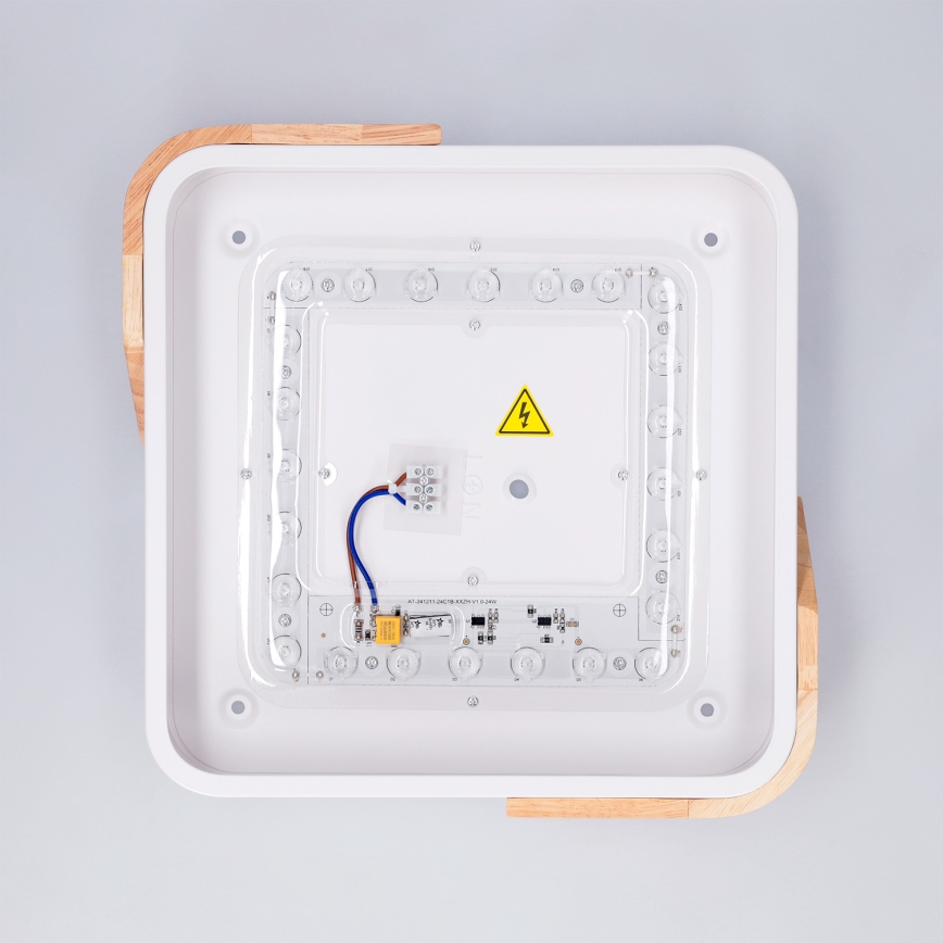 BRILAGI - LED taklampa PILANA LED/24W/230V ek/vit 32x32 cm