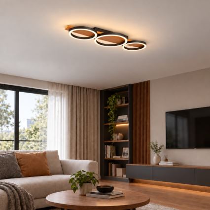 BRILAGI - LED-taklampa PLANK LED/28W/230V 4000K 25x70 cm trä