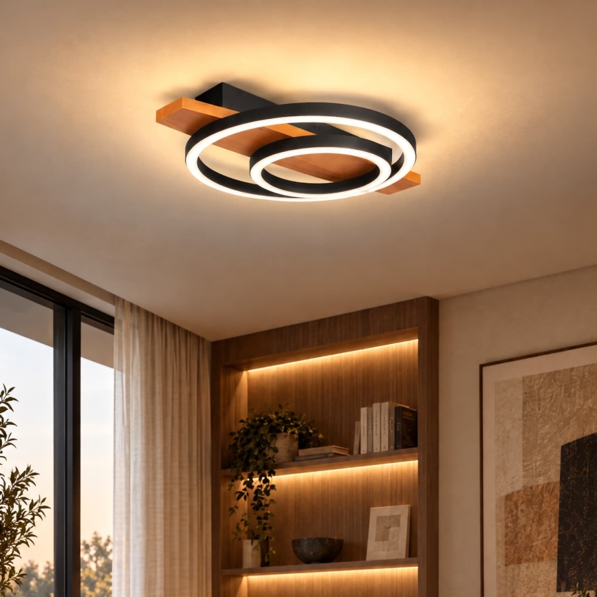 BRILAGI - LED taklampa PLANK LED/28W/230V 4000K 30x40 cm trä