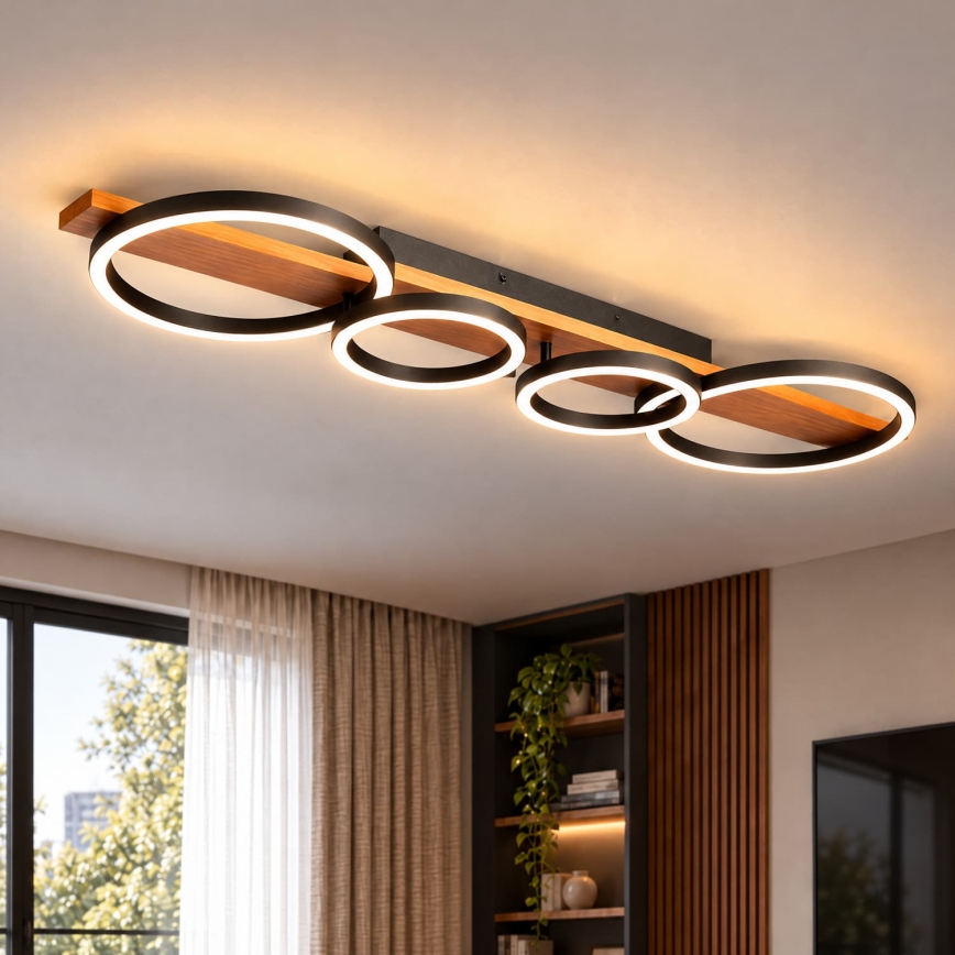 BRILAGI - LED-taklampa PLANK LED/35W/230V 4000K 30x100 cm trä