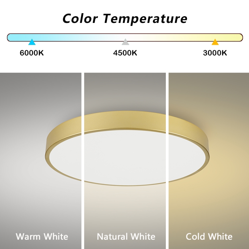 Brilagi - LED taklampa POOL LED/100W/230V 3000/4000/6000K Ø 80 cm guld