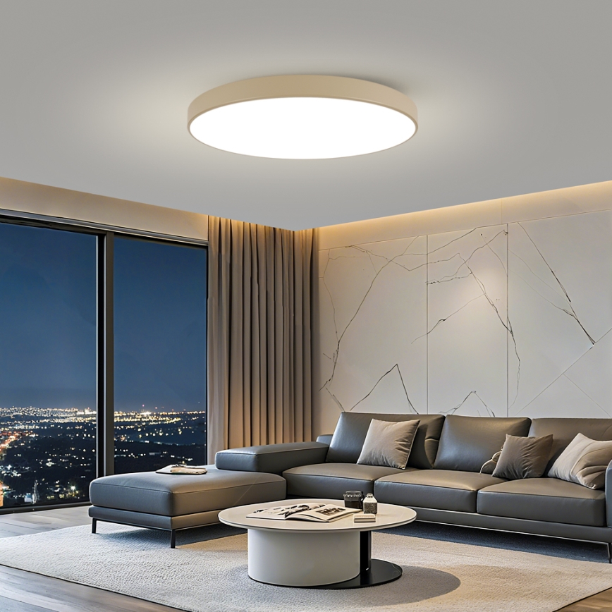 Brilagi - LED-taklampa POOL LED/128W/230V 3000/4000/6000K Ø 100 cm beige