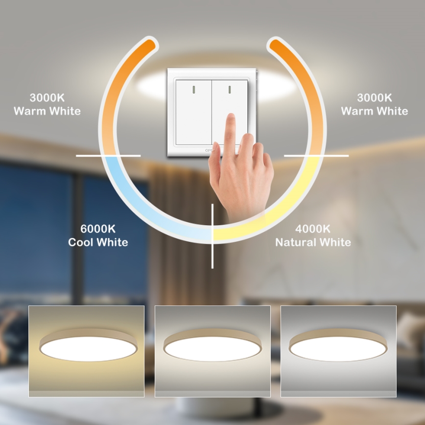 Brilagi - LED-takarmatur POOL LED/128W/230V 3000/4500/6000K Ø 100 cm beige