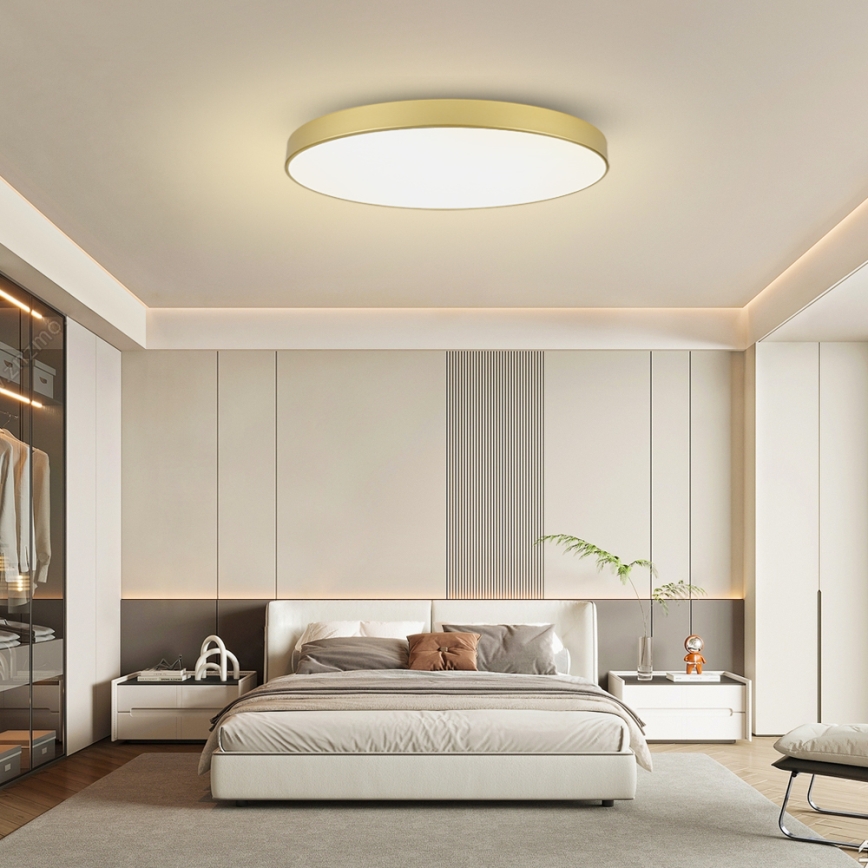 Brilagi - LED-takarmatur POOL LED/128W/230V 3000/4500/6000K Ø 100 cm guldig