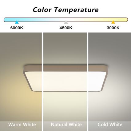 Brilagi - LED-taklampa POOL LED/36W/230V 3000/4000/6000K 40x40 cm beige
