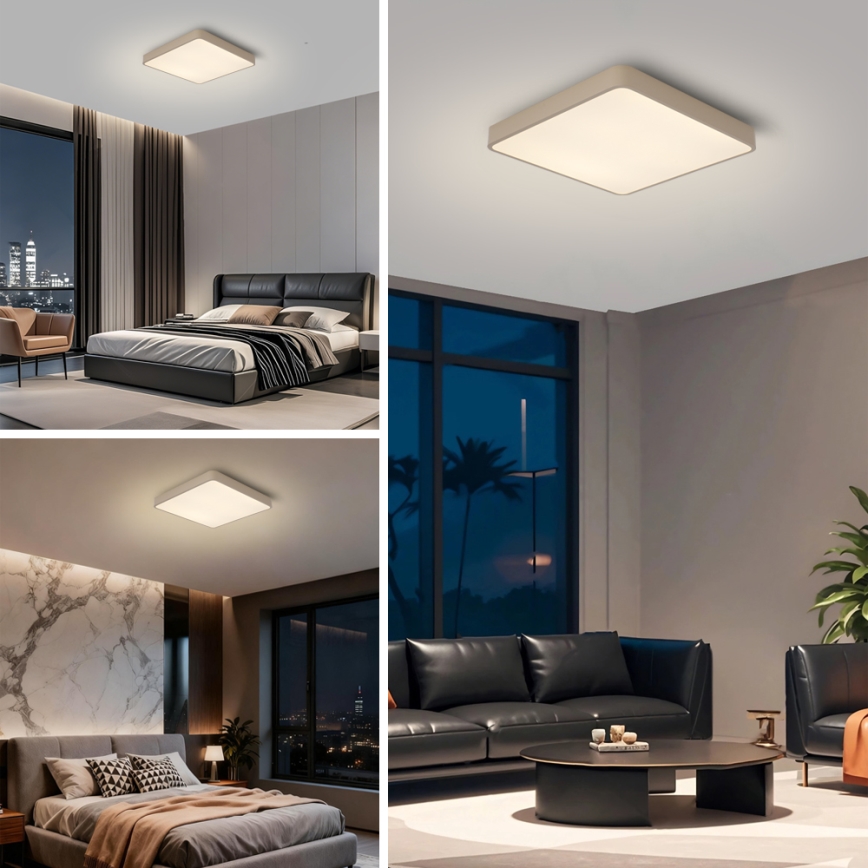 Brilagi - LED-taklampa POOL LED/36W/230V 3000/4000/6000K 40x40 cm beige