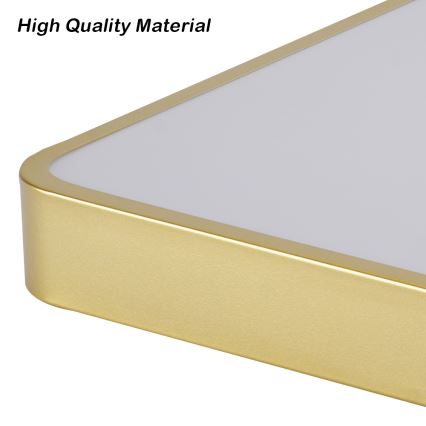 Brilagi - LED-taklampa POOL LED/48W/230V 3000/4500/6000K 50x50 cm guldfärgad