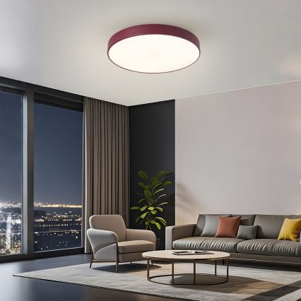 Brilagi - LED taklampa POOL LED/60W/230V 3000/4000/6000K Ø 50 cm vinröd