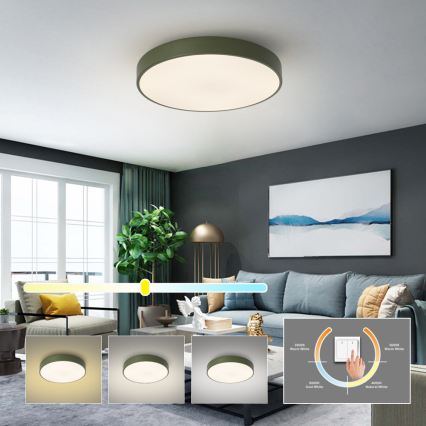 Brilagi - LED taklampa POOL LED/60W/230V 3000/4000/6000K Ø 50 cm, grön