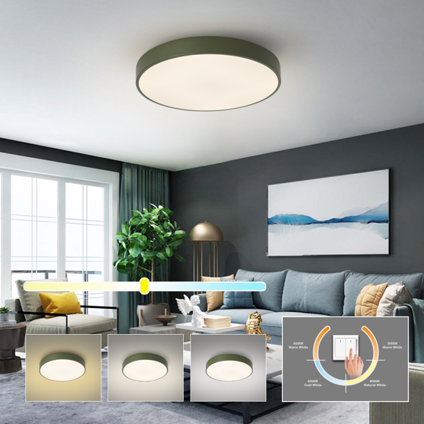 Brilagi - LED taklampa POOL LED/60W/230V 3000/4000/6000K Ø 50 cm, grön
