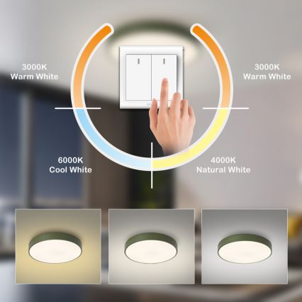 Brilagi - LED taklampa POOL LED/60W/230V 3000/4000/6000K Ø 50 cm, grön