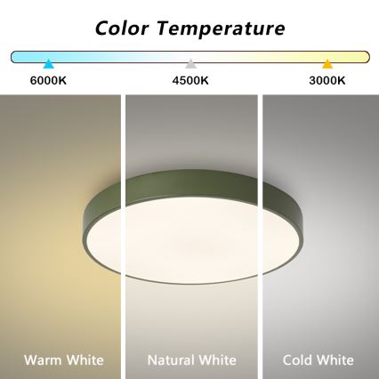 Brilagi - LED taklampa POOL LED/60W/230V 3000/4000/6000K Ø 50 cm, grön