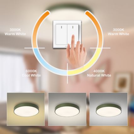 Brilagi - LED taklampa POOL LED/60W/230V 3000/4000/6000K Ø 60 cm grön