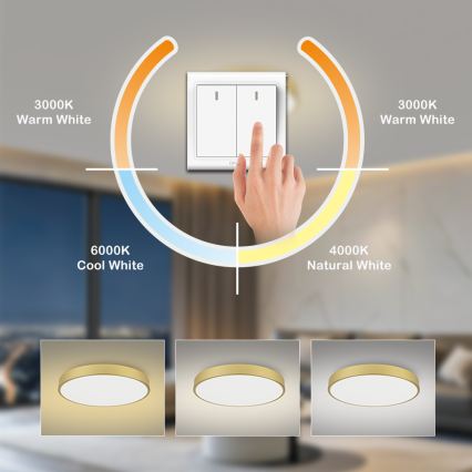 Brilagi - LED taklampa POOL LED/60W/230V 3000/4500/6000K Ø 60 cm guld