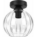 BRILAGI - LED-taklampa RETRO GLASS 1xE27/60W/230V Ø 18 cm svart/klar