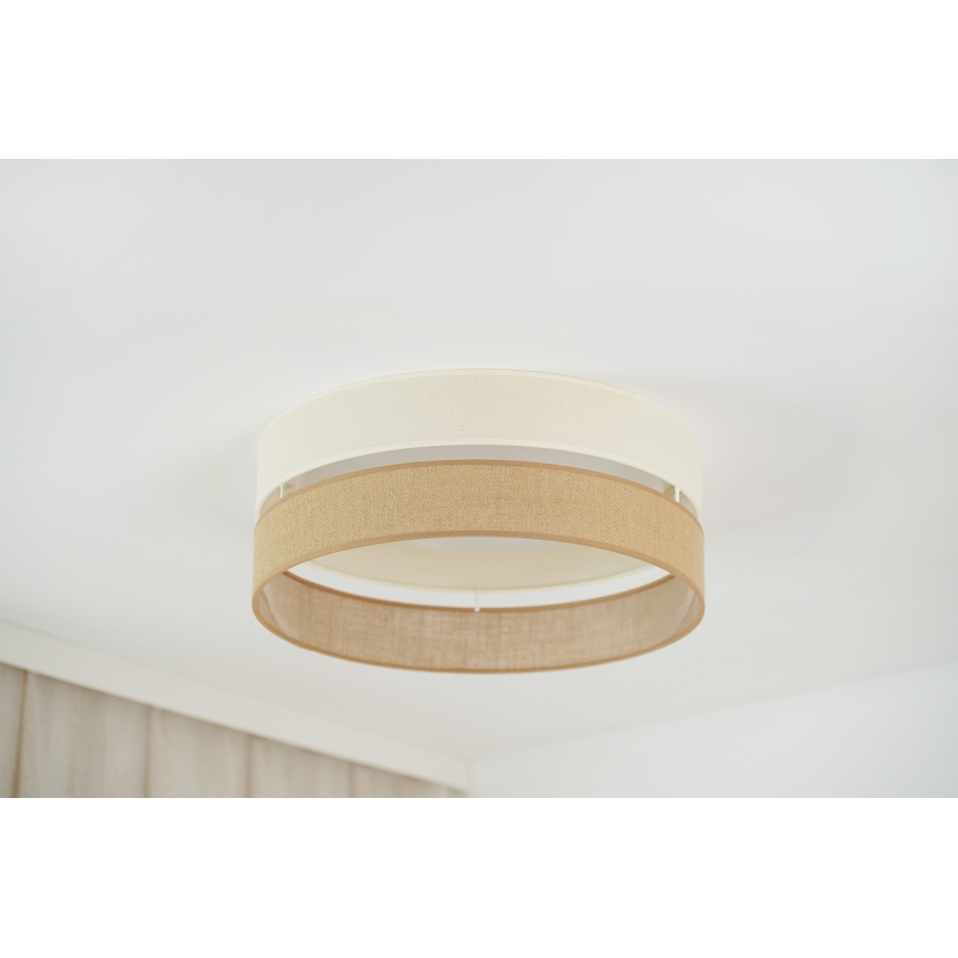 Brilagi - LED Taklampa ROYAL YUTE LED/24W/230V Ø 45 cm beige/krämvit