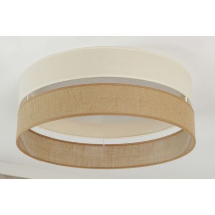 Brilagi - LED Taklampa ROYAL YUTE LED/24W/230V Ø 45 cm beige/krämvit