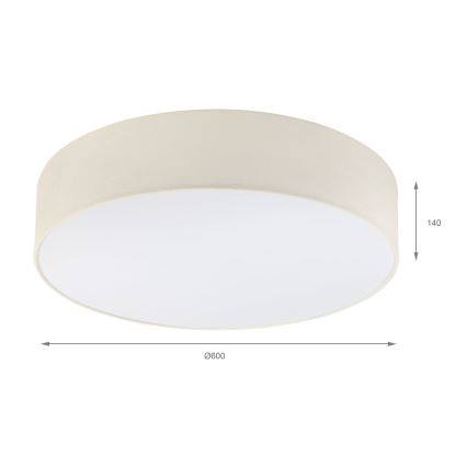 Brilagi - LED taklampa SIRIJA 4xE27/15W/230V Ø 60 cm krämfärgad