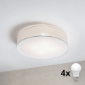 Brilagi - LED-taklampa SIRIJA 4xE27/15W/230V Ø 60 cm vit