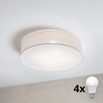 Brilagi - LED-taklampa SIRIJA 4xE27/15W/230V Ø 60 cm vit