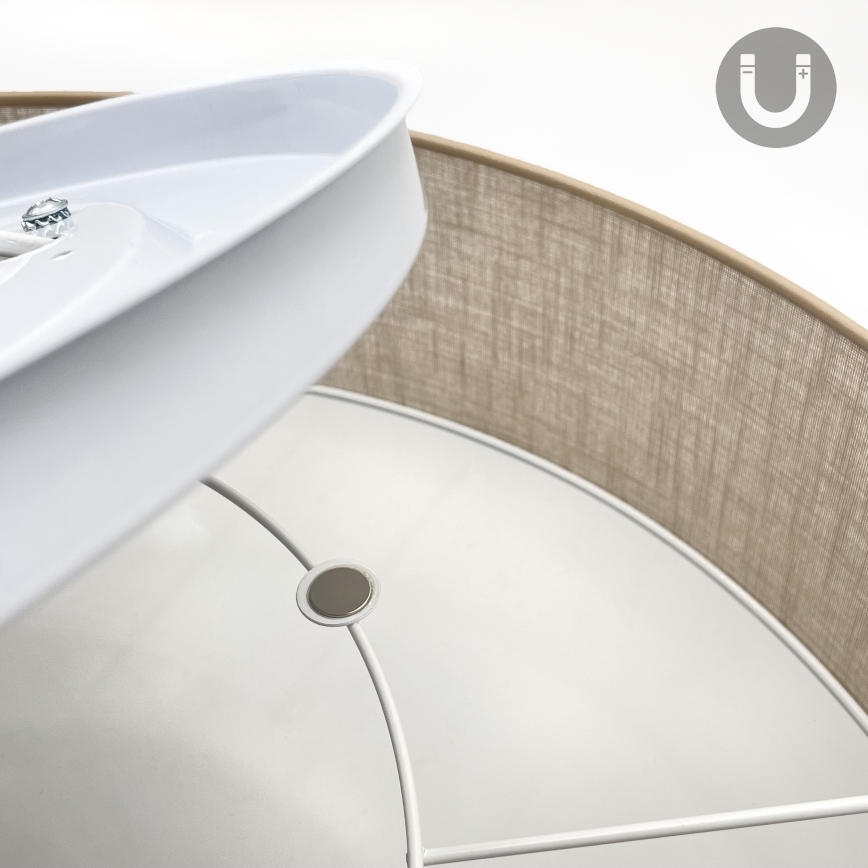 Brilagi - LED-taklampa SIRIJA 4xE27/60W/230V Ø 60 cm beige