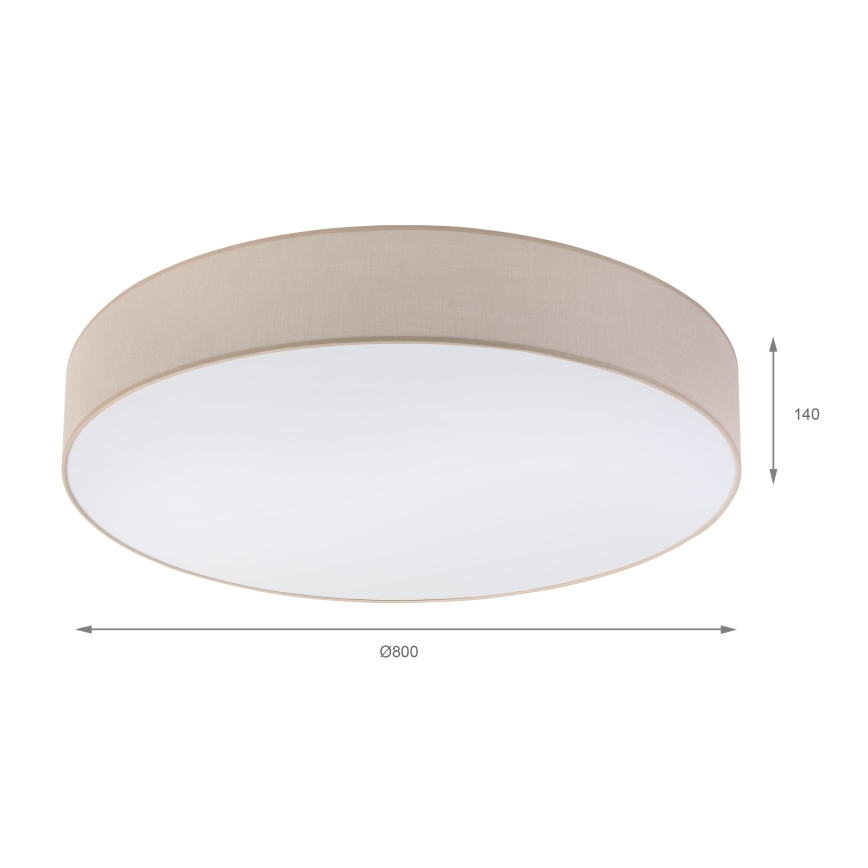 BRILAGI - LED-taklampa SIRIJA 6xE27/15W/230V Ø 80 cm beige