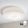 Brilagi - LED-taklampa SIRIJA 6xE27/15W/230V Ø 80 cm vit