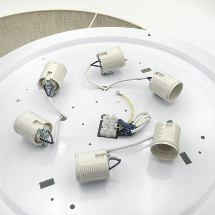 BRILAGI - LED-taklampa SIRIJA 6xE27/15W/230V Ø 80 cm vit