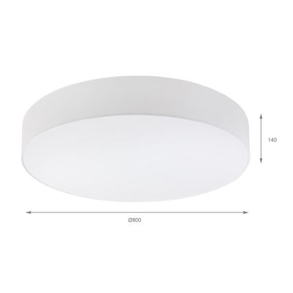 BRILAGI - LED-taklampa SIRIJA 6xE27/15W/230V Ø 80 cm vit