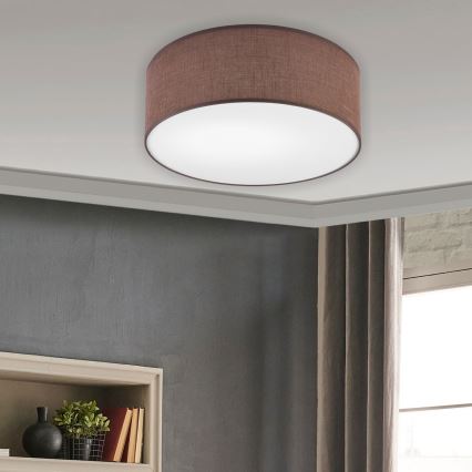 Brilagi - LED taklampa SIRIJA LED/12W/230V diameter 35 cm brun