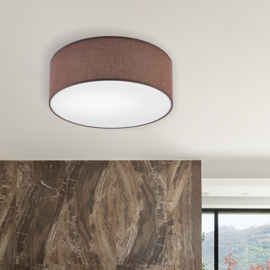 Brilagi - LED taklampa SIRIJA LED/12W/230V diameter 35 cm brun