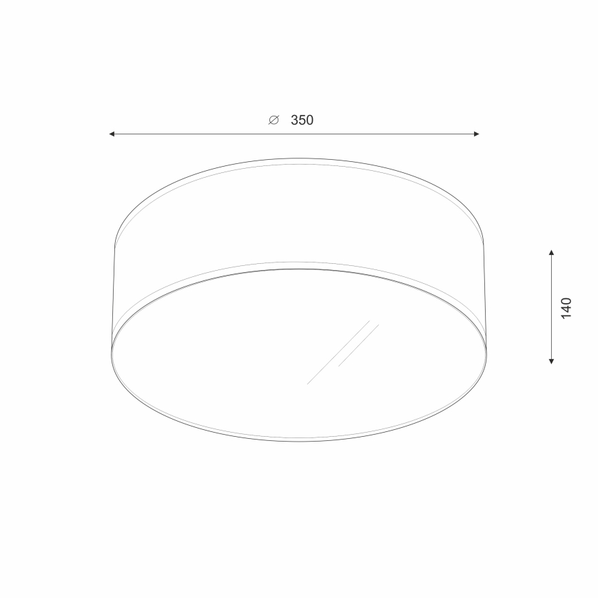 Brilagi - LED taklampa SIRIJA LED/12W/230V diameter 35 cm grädde