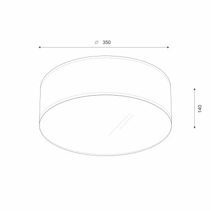 Brilagi - LED taklampa SIRIJA LED/12W/230V diameter 35 cm vit