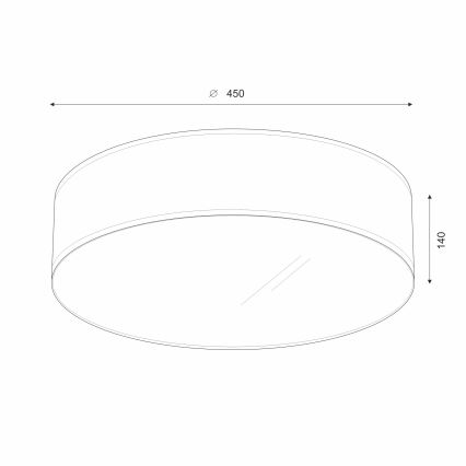 Brilagi - LED taklampa SIRIJA LED/24W/230V diameter 45 cm grädde