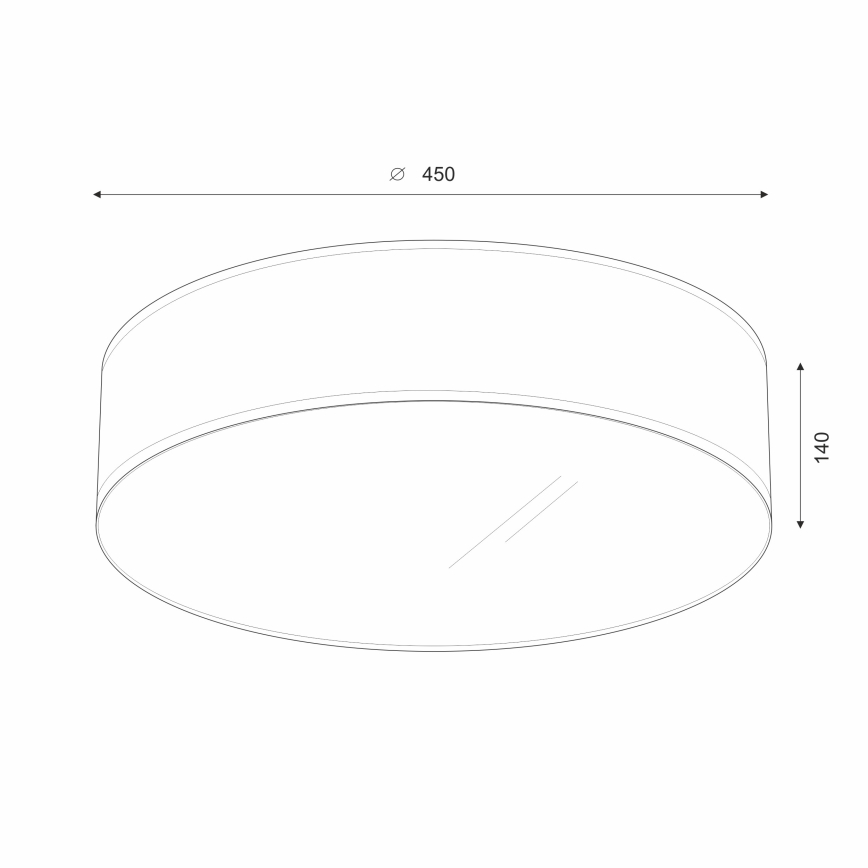 Brilagi - LED taklampa SIRIJA LED/24W/230V diameter 45 cm svart