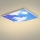 Brilagi - LED taklampa SLIMFRAME SKY LED/58W/230V 60x60 cm silver/blå
