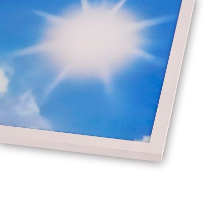 Brilagi - LED taklampa SLIMFRAME SKY LED/58W/230V 60x60 cm silver/blå
