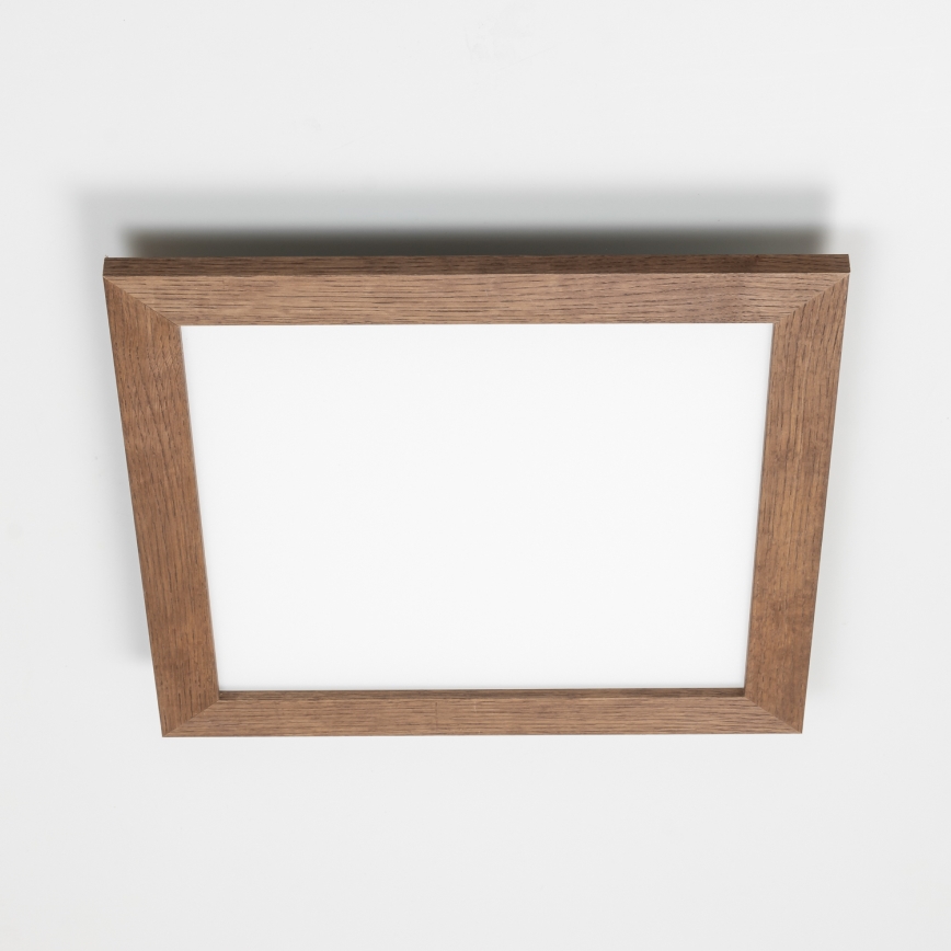 Brilagi - LED taklampa SLIMFRAME WOOD LED/36W/230V 49,5x49,5 cm mörkbrun