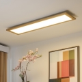 Brilagi - LED taklampa SLIMFRAME WOOD LED/58W/230V 124x34 cm brun