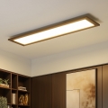 Brilagi - LED taklampa SLIMFRAME WOOD LED/58W/230V 124x34 cm mörkbrun